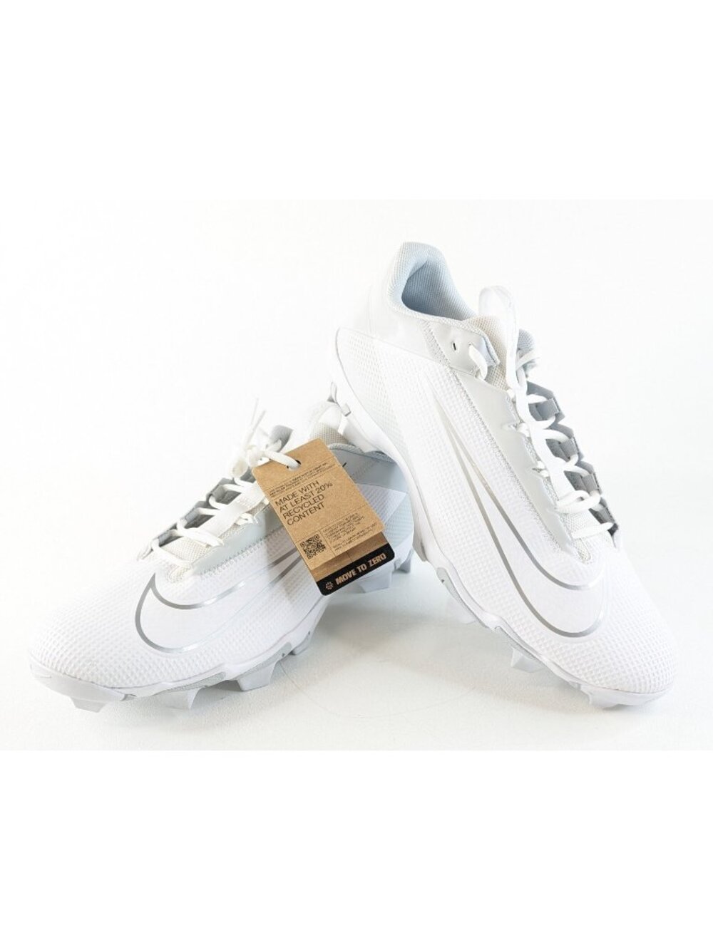 Nike Vapor Edge Shark 2 Mens Sz 16 Football Cleats White Silver Shoes DH5088‑100